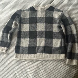 Zara Cotton Blend Gingham sweater
